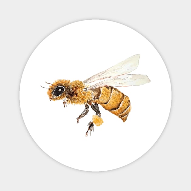 busy bee Magnet by colorandcolor